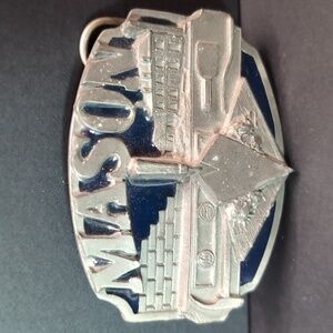 1988 Mason Siskiyou Buckle Co.Fine Pewter Men's Belt Buckle.